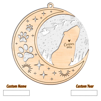 Netecom Guinea Pig Memorial Suncatcher, Personalized Guinea Pig Christmas Ornament with Date Name, Guinea Pig Death Sympathy Gifts Pet Loss Sun Catchers, Bereavement Gifts for Loss of Guinea Pig Grief Gift