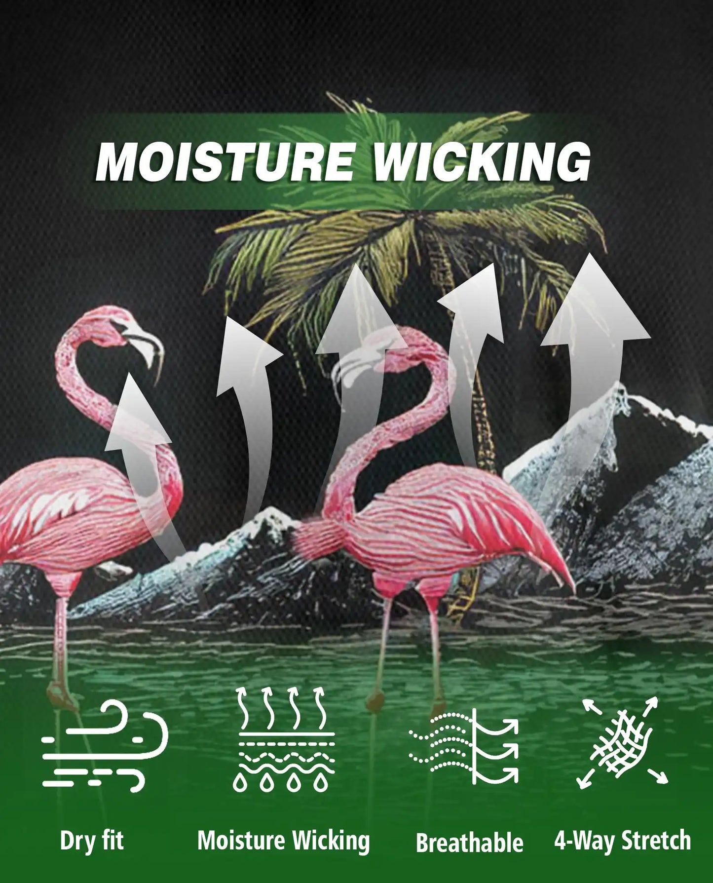 Pink Flamingo Tropical Paradise Polo Shirt for Men-Beach Summer Shirt | Netecom