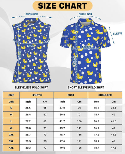 Rubber Duck Polka Dot Sleeveless Polo Shirt for Women – Cute Fun Style | Netecom