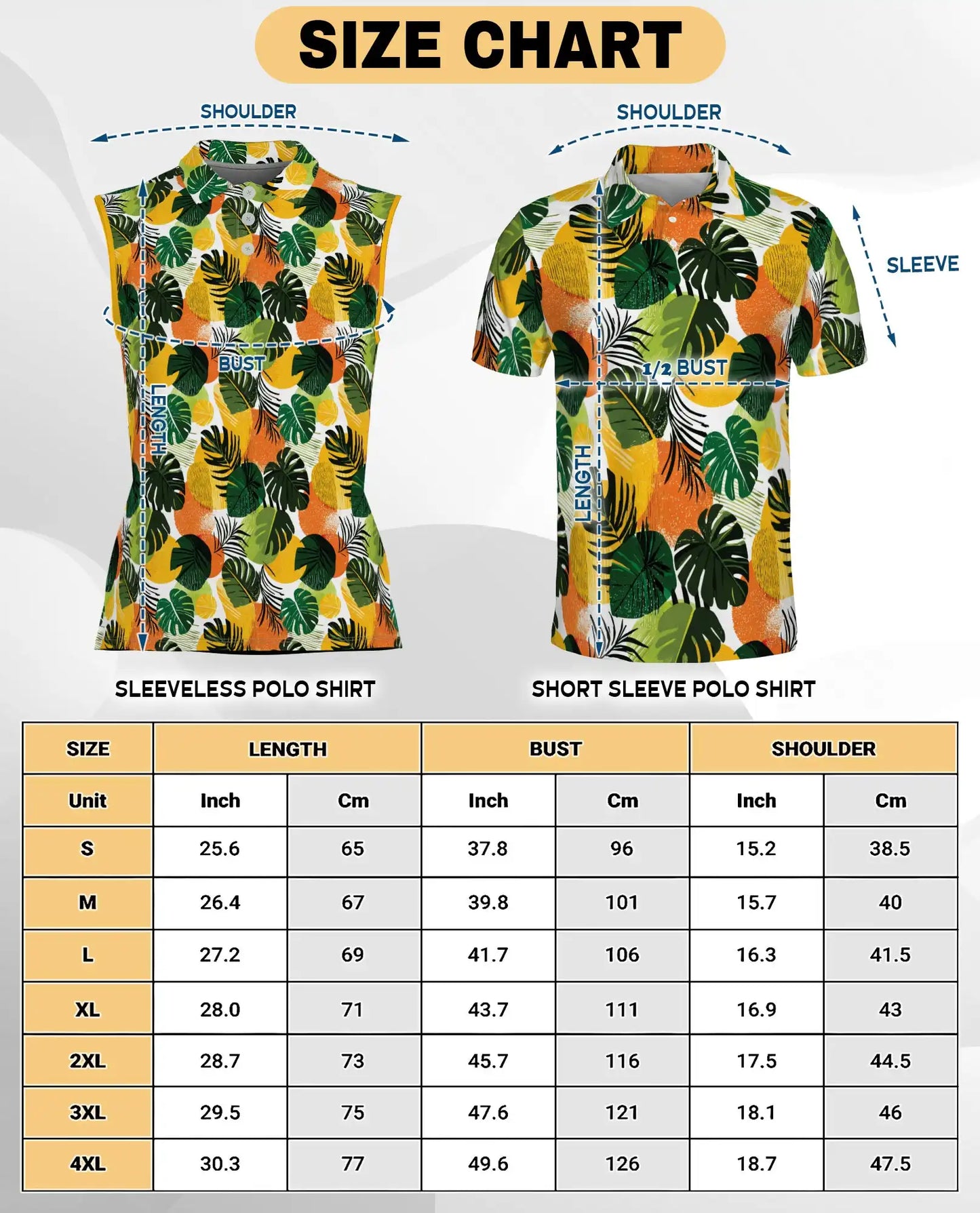 Monstera Leaf Print Sleeveless Polo Shirt for Women – Tropical Botanical Style | Netecom