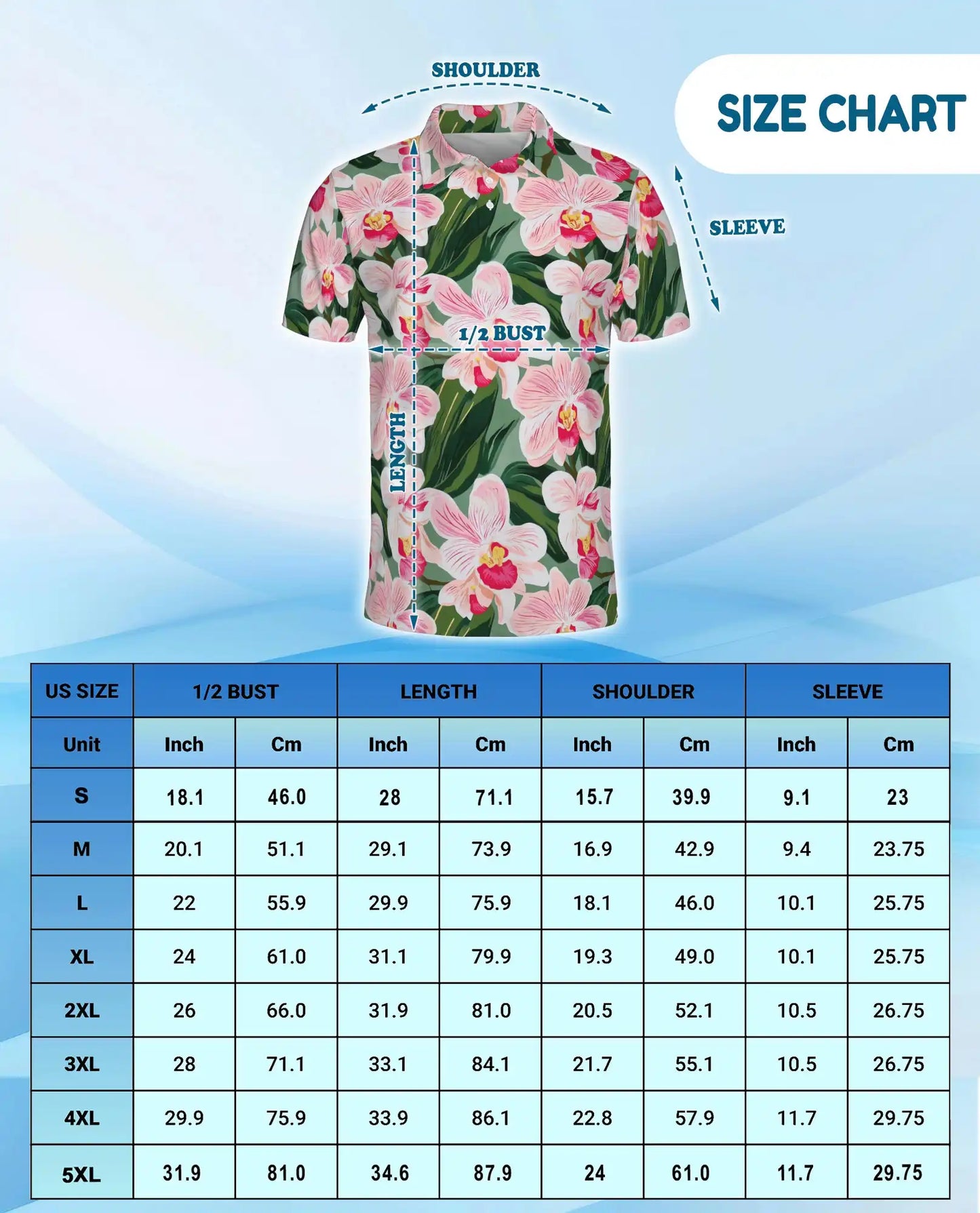 Pink Orchid Polo Shirt for Men – Tropical Floral Style | Netecom