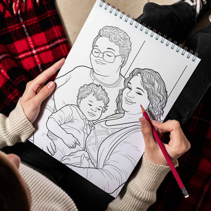 LGBTQ Family Spiral Bound Coloring Book, Explore 30 Intriguing Coloring Pages, Depicting LGBTQ Families with Their Unique Stories, Traditions, and Experiences