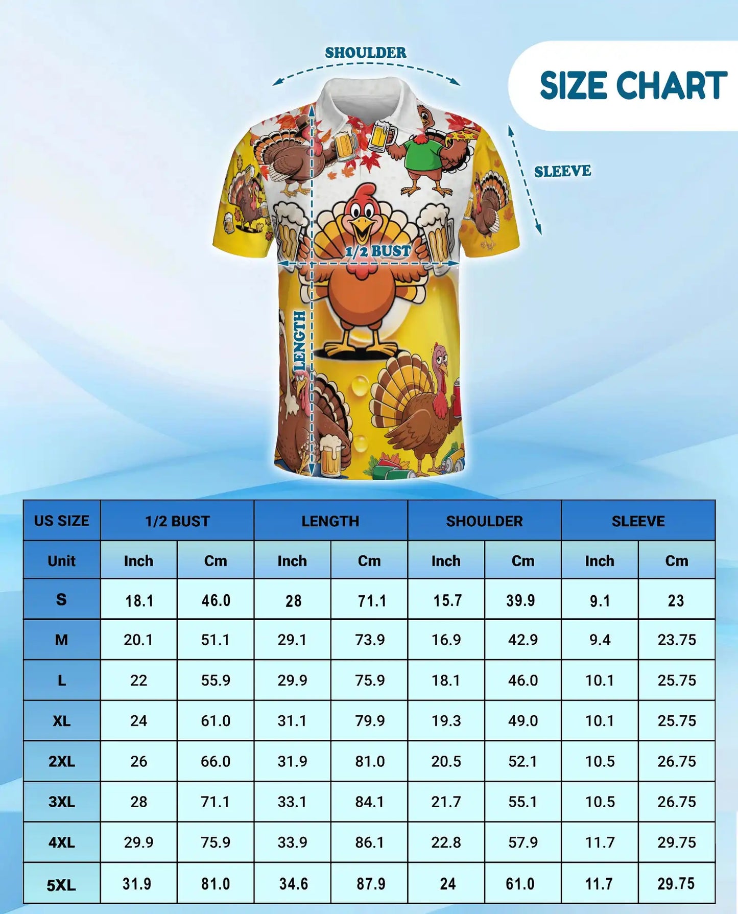 Funny Turkey Beer Polo Shirt – Thanksgiving Party Style | Netecom