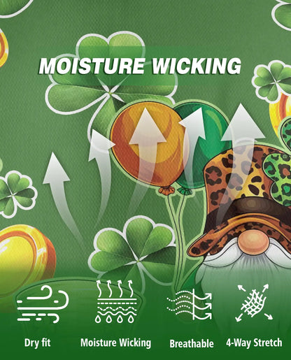 Lucky Leprechaun Gnome 3D Polo Shirt for Men – St Patrick’s Day Clover Style | Netecom