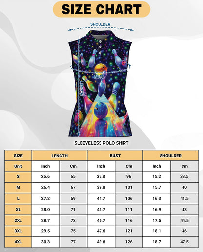 Bowling Sleeveless Polo Shirt for Women | Netecom
