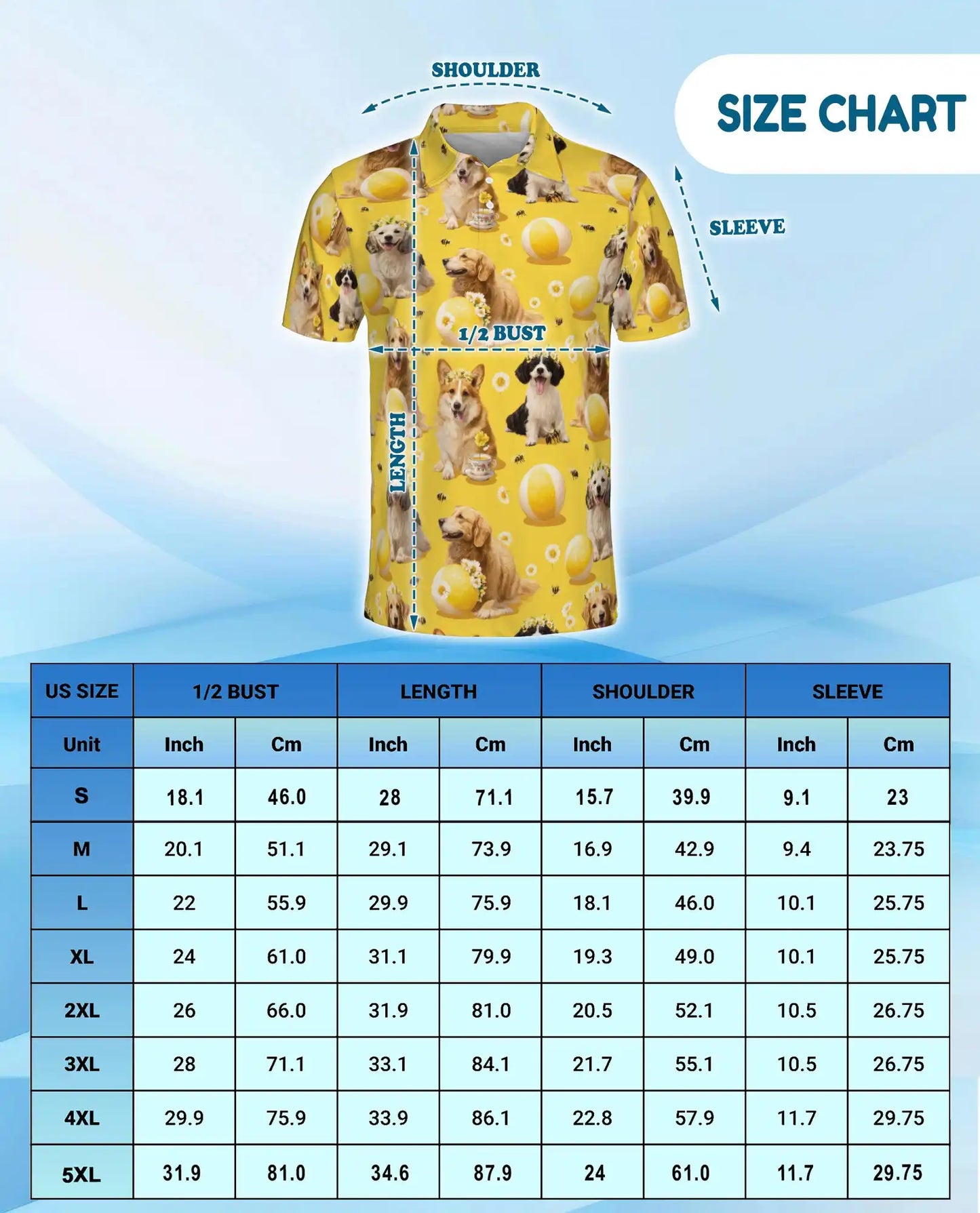 Golden Retriever Polo Shirt for Men – Cute Dog Lover Style | Netecom