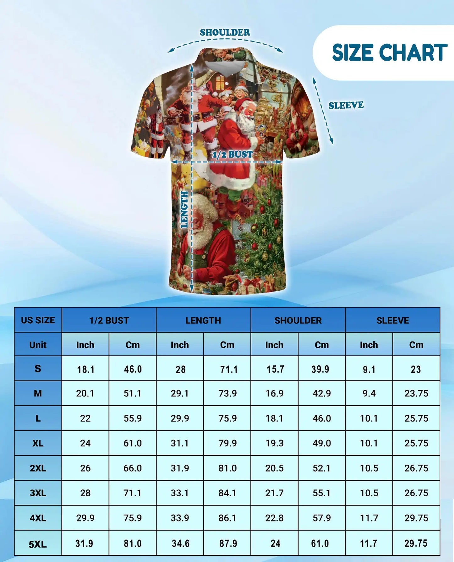 Vintage Santa Polo Shirt for Men – Christmas Holiday Style | Netecom