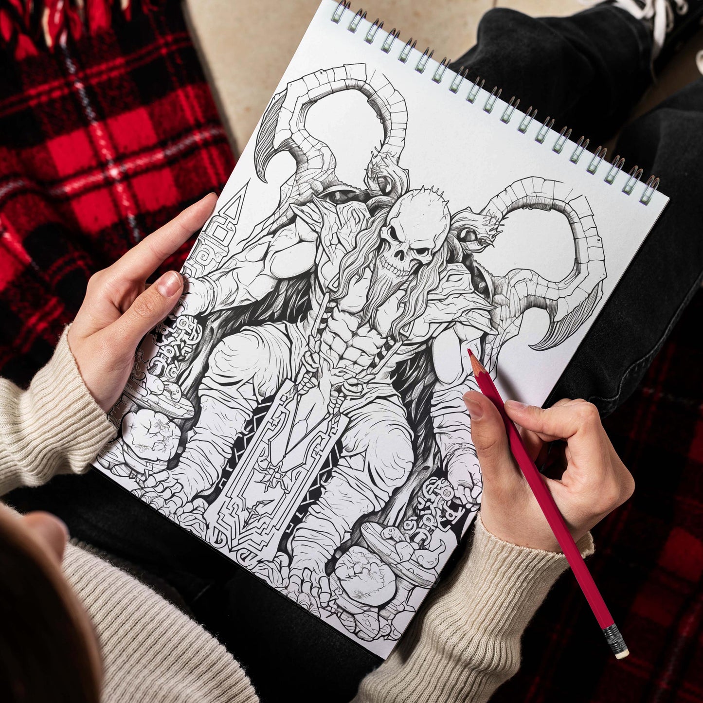 Ultimate Demon Spiral Bound Coloring Book, Embark on a Horrifying Coloring Journey with 30 Stunning Demon Coloring Pages for Artistic Explorers to Dive into the Sinister World of Demons and Unleash Their Creativity