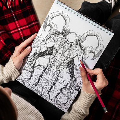 Ultimate Demon Spiral Bound Coloring Book, Embark on a Horrifying Coloring Journey with 30 Stunning Demon Coloring Pages for Artistic Explorers to Dive into the Sinister World of Demons and Unleash Their Creativity