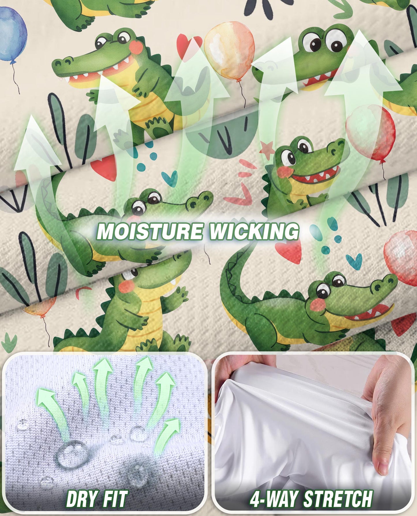 Alligator Pattern Sleeveless Polo Shirt for Women | Netecom