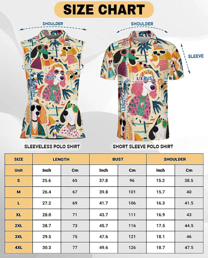 Fashionista Dog Sleeveless Polo Shirt for Women – Cute Pet Lover Style | Netecom