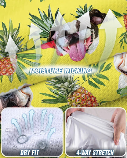 English Bulldog Tropical Sleeveless Polo Shirt for Women | Netecom