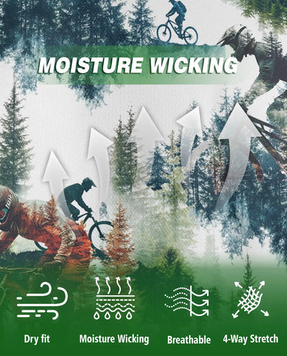 Mountain Bike Forest 3D Polo Shirt for Men – Extreme Cycling Outdoor Style | Netecom