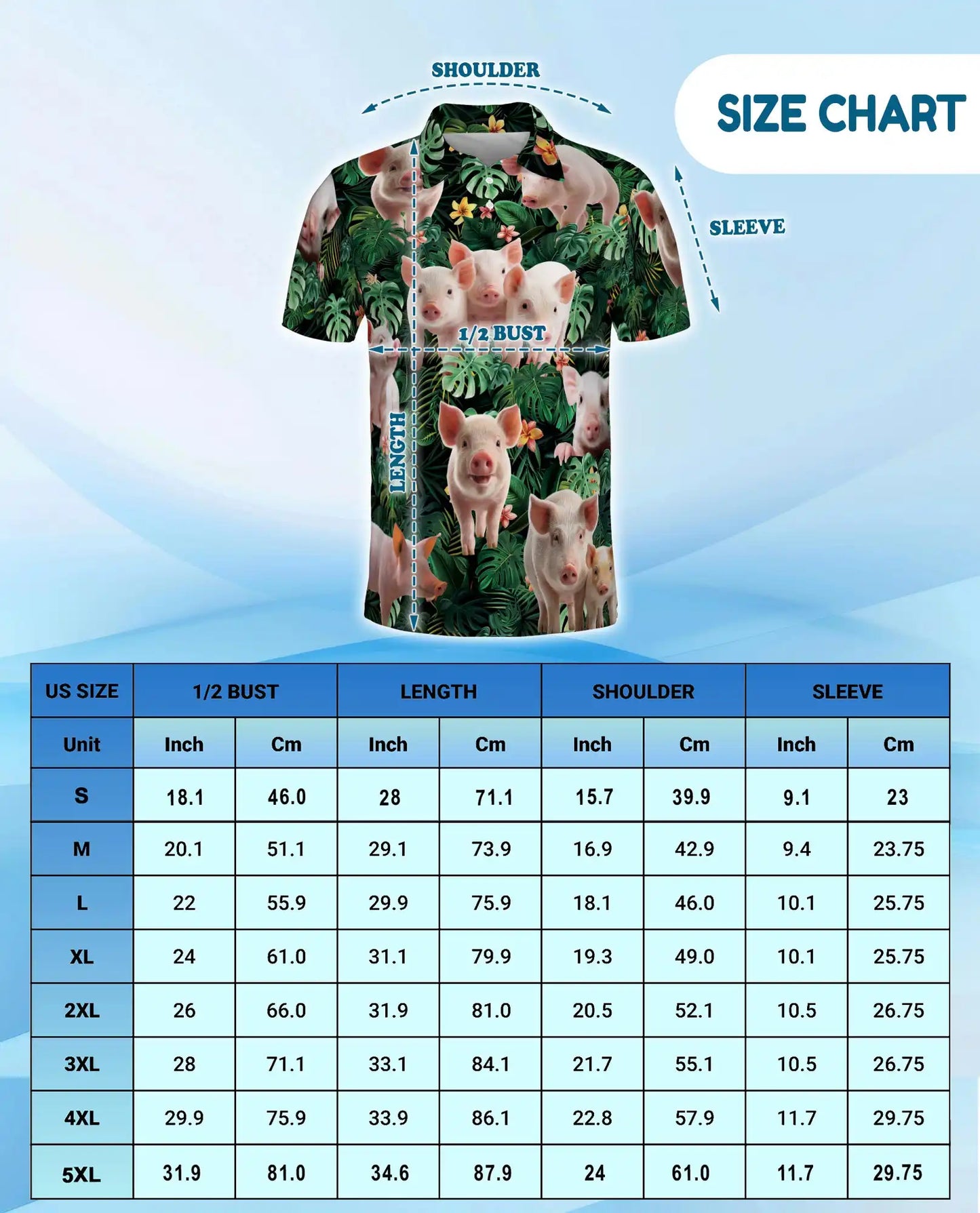 Tropical Pig Polo Shirt – Farm Animal Island Style | Netecom