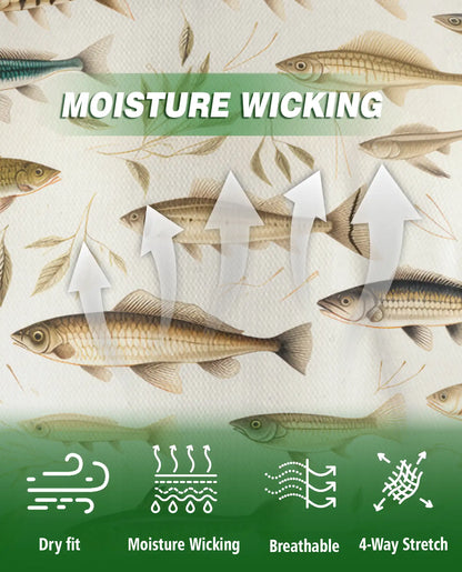 Fishing Fish Pattern Polo Shirt – Outdoor Style | Netecom