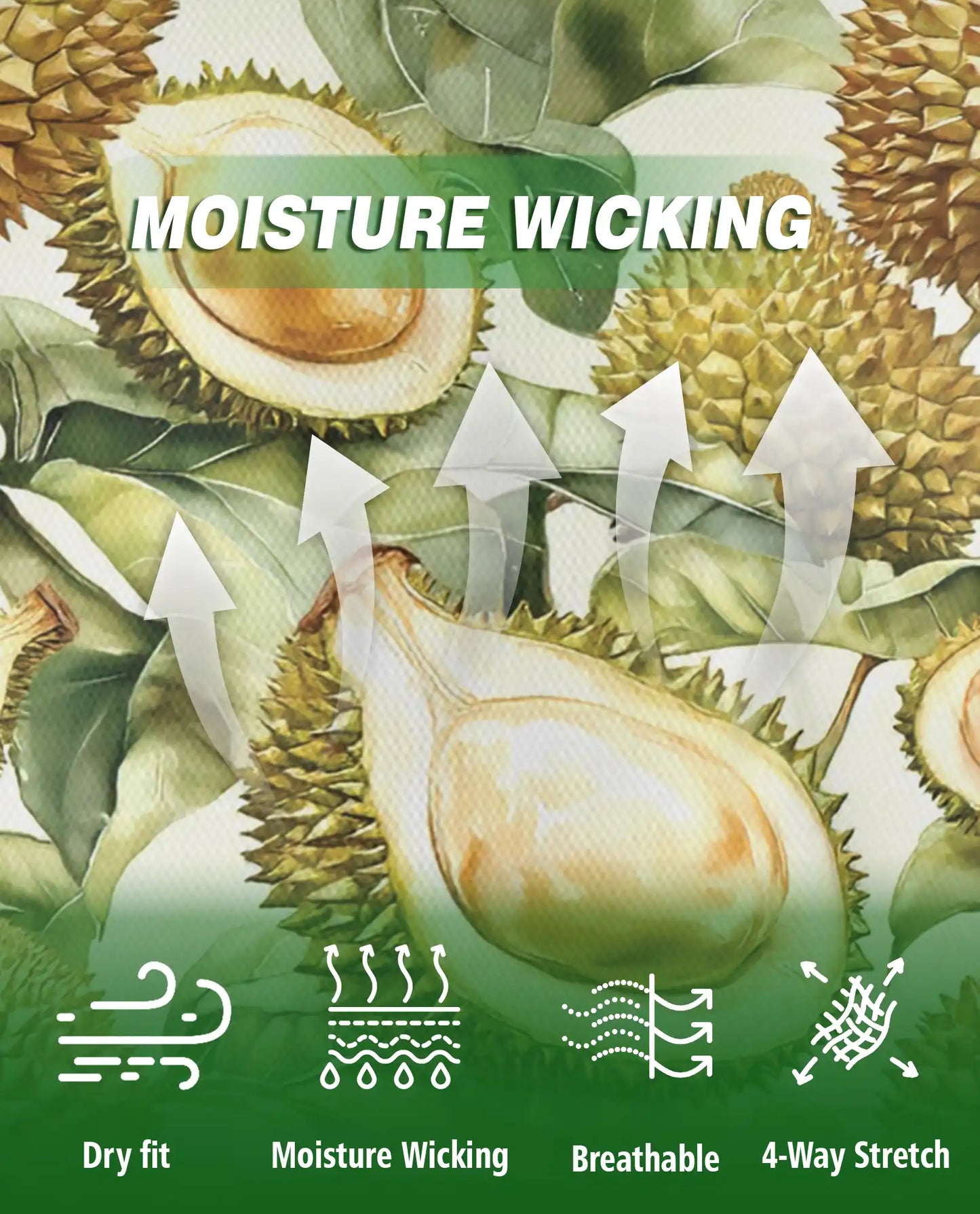 Durian Polo Shirt – Tropical Fruit Print | Netecom