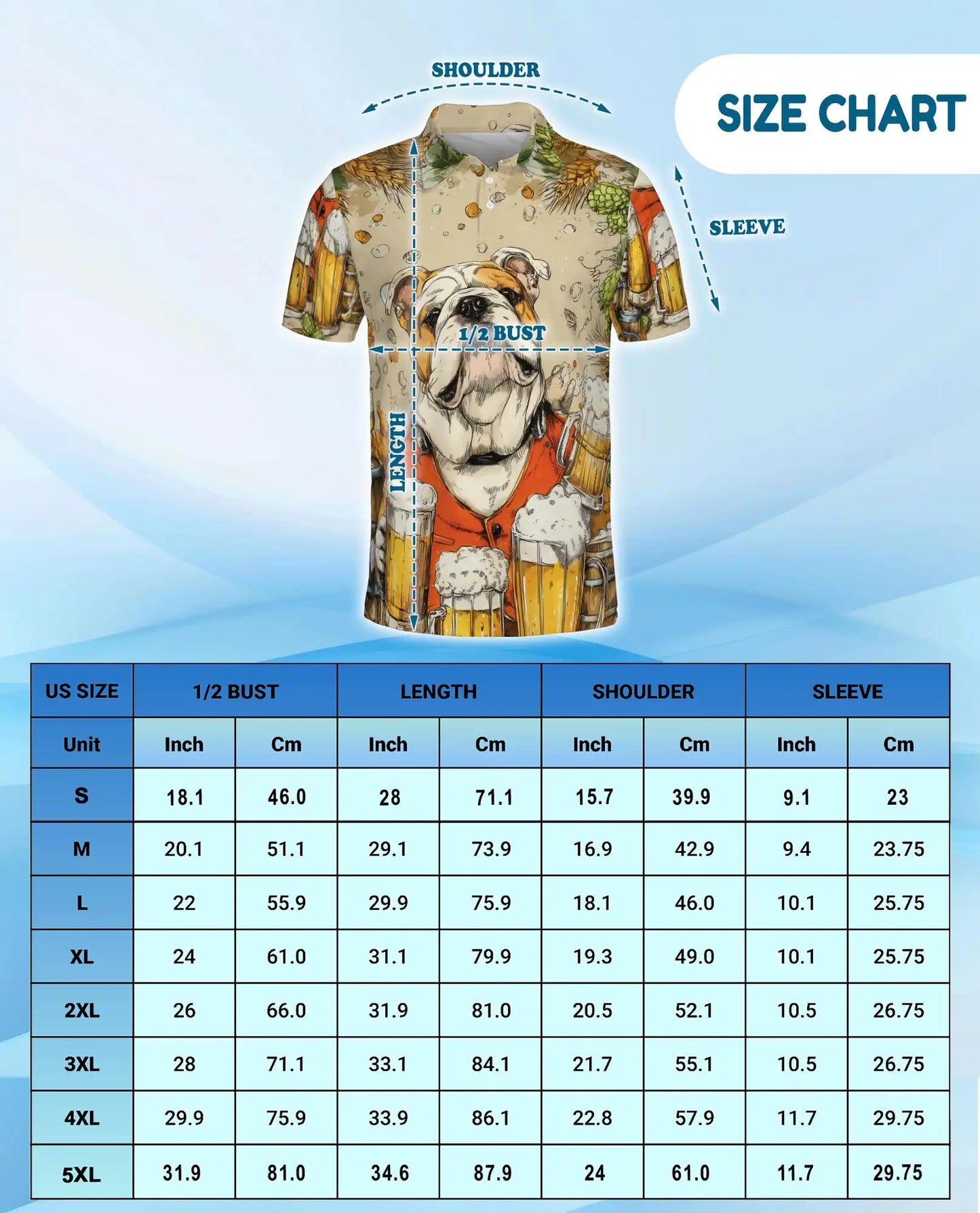 Bulldog Beer Polo Shirt for Men – Funny Party Style | Netecom