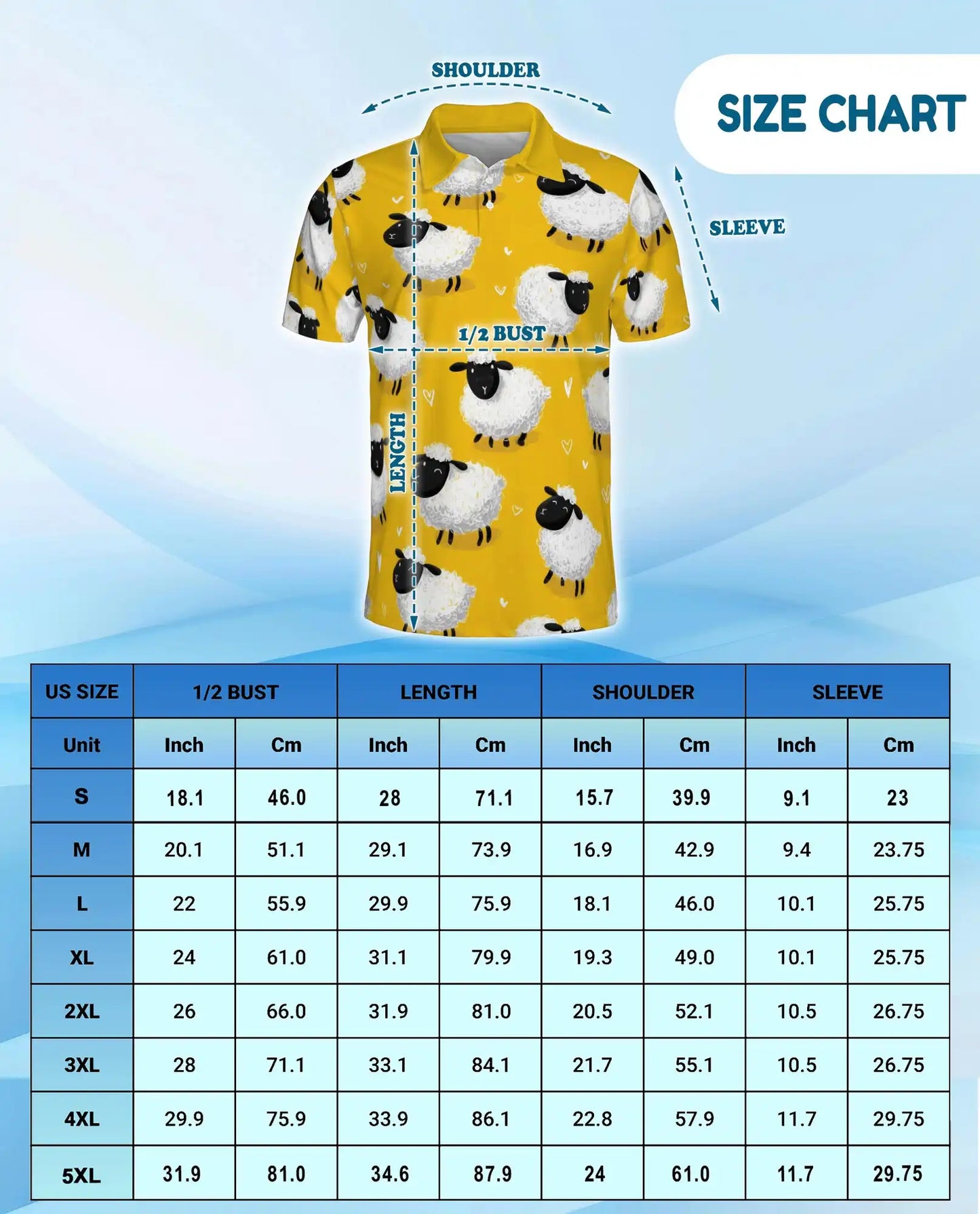 Cute Sheep Polo Shirt for Men – Farm Animal Style | Netecom