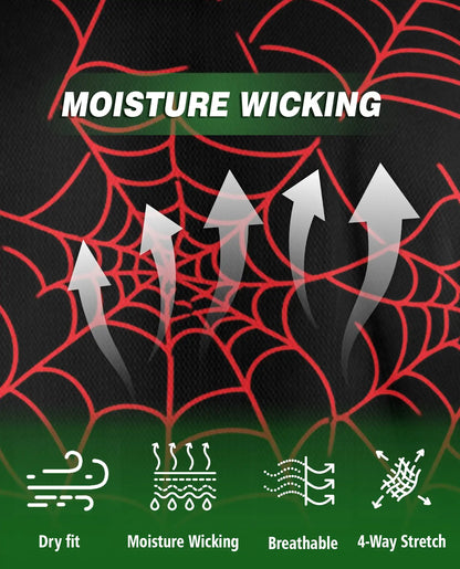Spider Web Polo Shirt – Gothic Halloween Print | Netecom