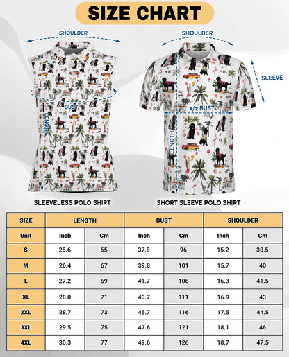 Tropical Portuguese Water Dog Sleeveless Polo Shirt for Women – Dog Lover Style | Netecom