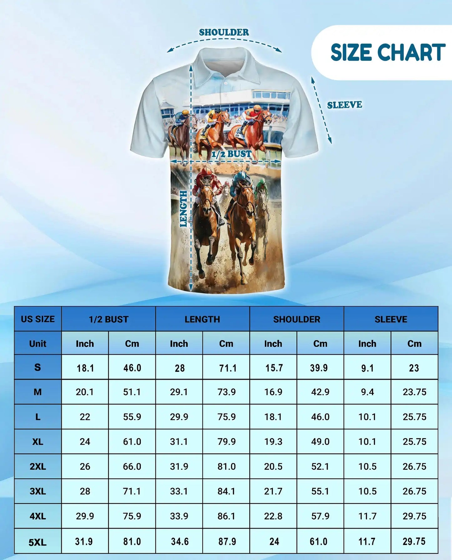 Horse Racing Polo Shirt Derby Style | Netecom
