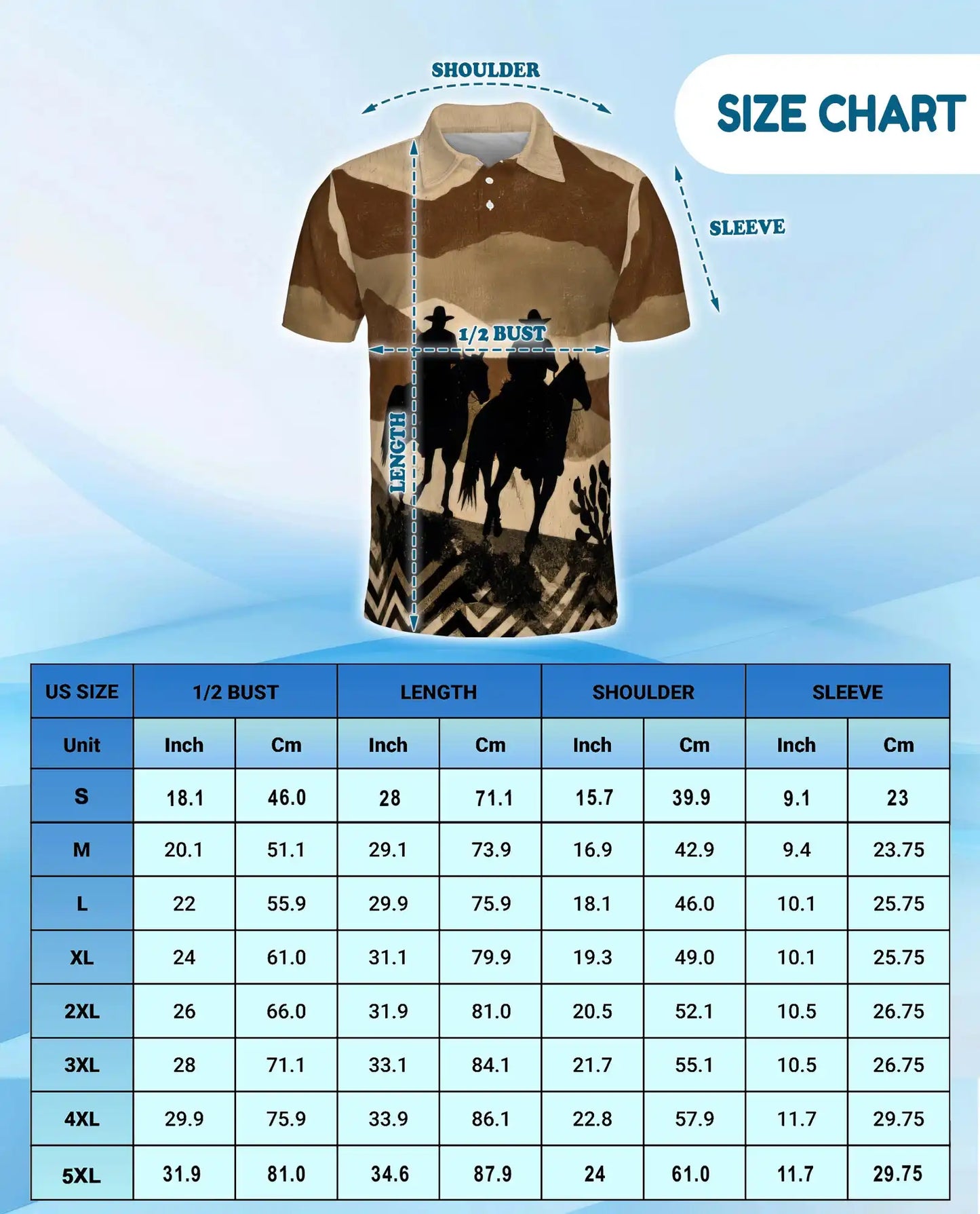 Western Cowboy Polo Shirt - Rustic Ranch Rider Style | Netecom