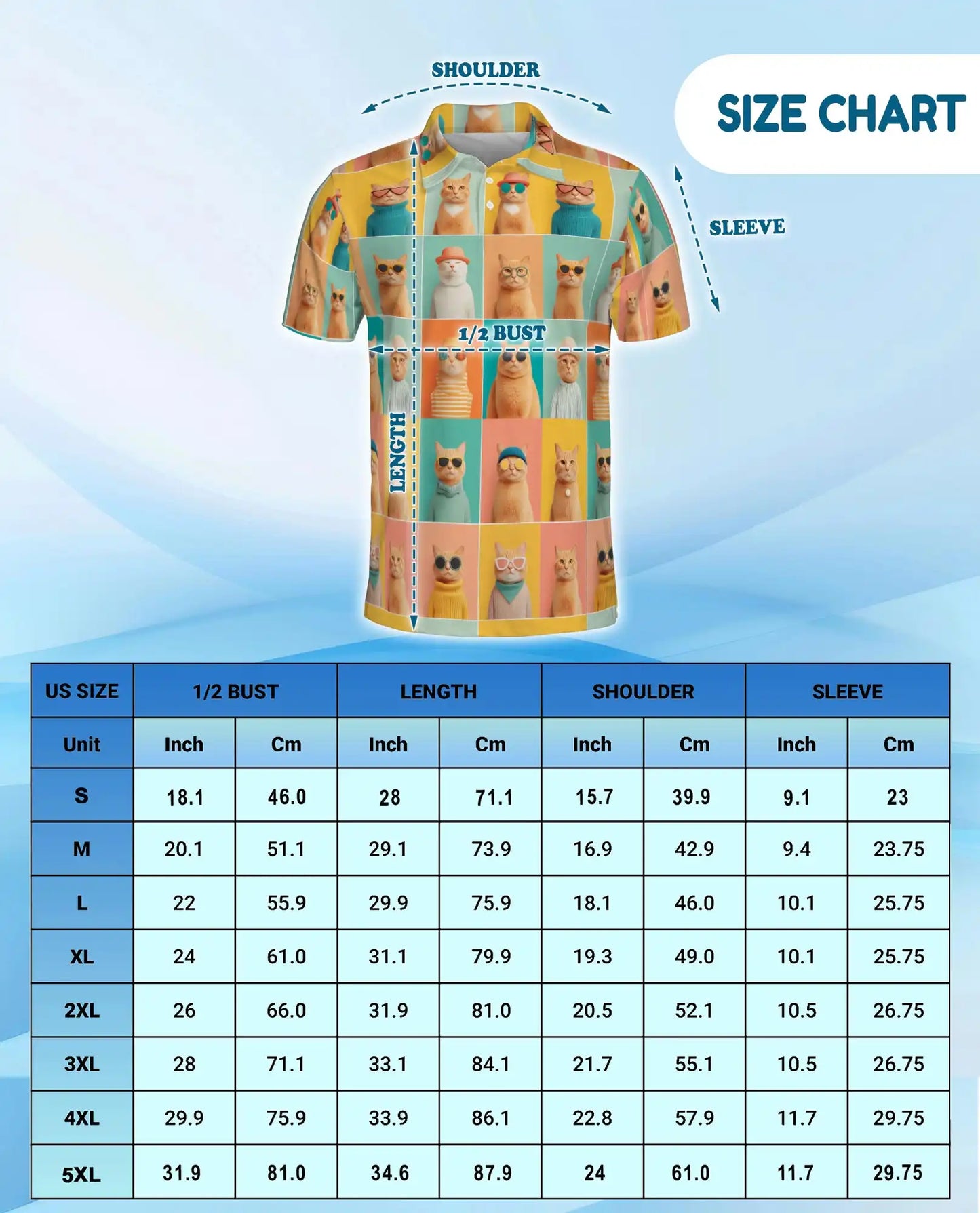 Retro Fashion Cats Polo Shirt Colorful Pop Art Cat Lover Design | Netecom