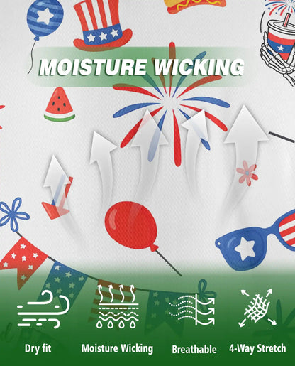 Wild And Free Patriotic Skull 4th of July Polo Shirt | Netecom