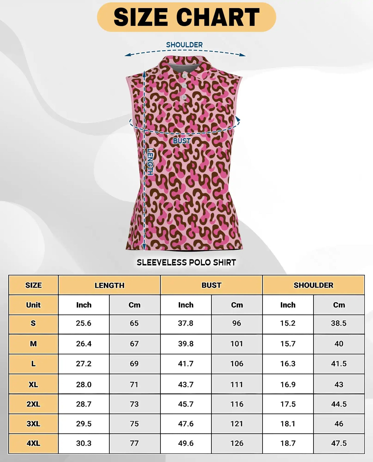 Pink Cheetah Print Sleeveless Polo Shirt for Women – Bold Animal Fashion Style | Netecom