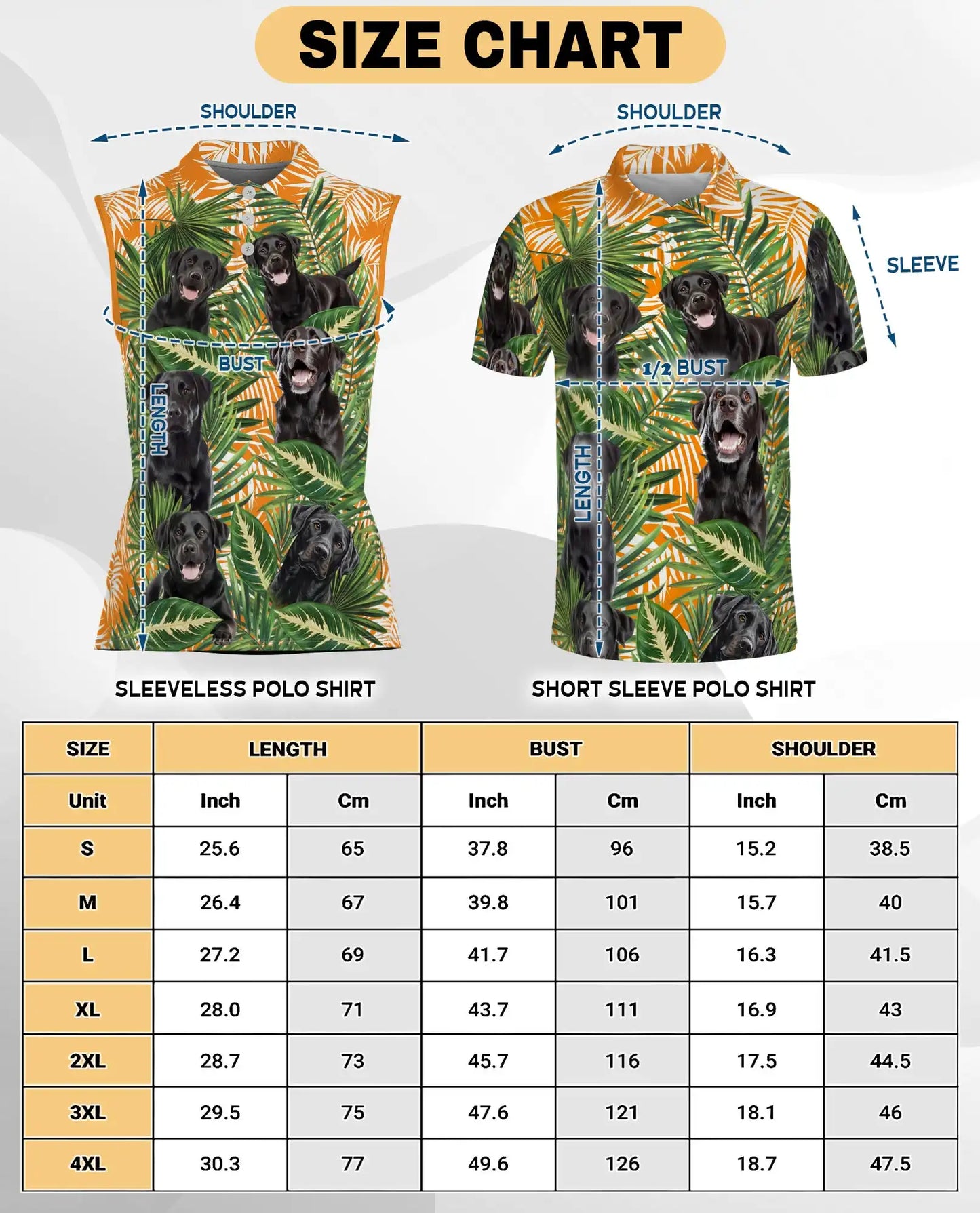 Black Labrador Tropical Sleeveless Polo Shirt for Women – Cute Dog Summer Style | Netecom