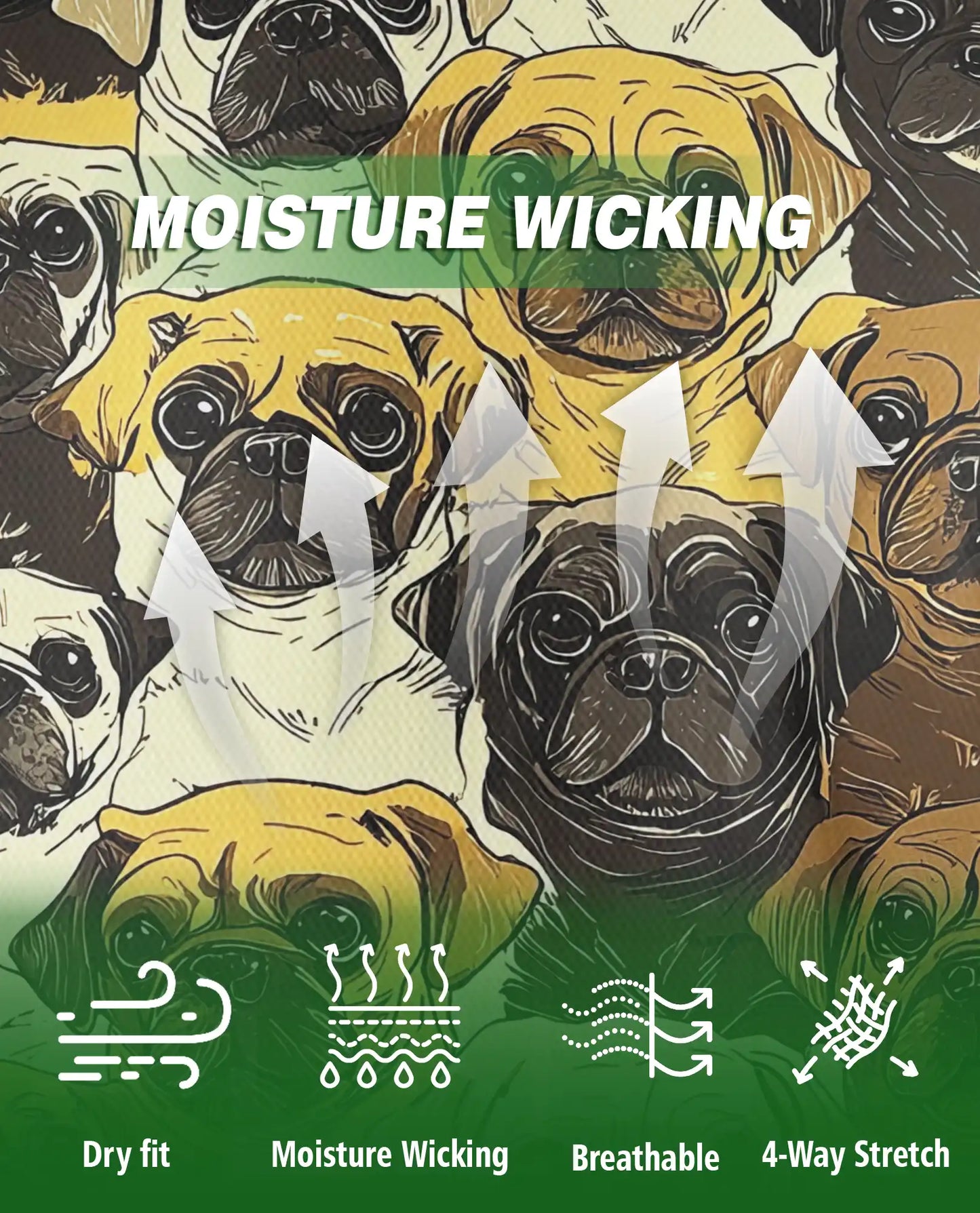 Pug Dog All Over Print Polo Shirt | Netecom