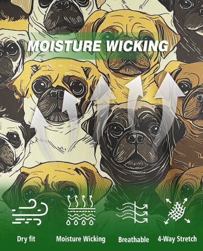 Pug Dog All Over Print Polo Shirt | Netecom