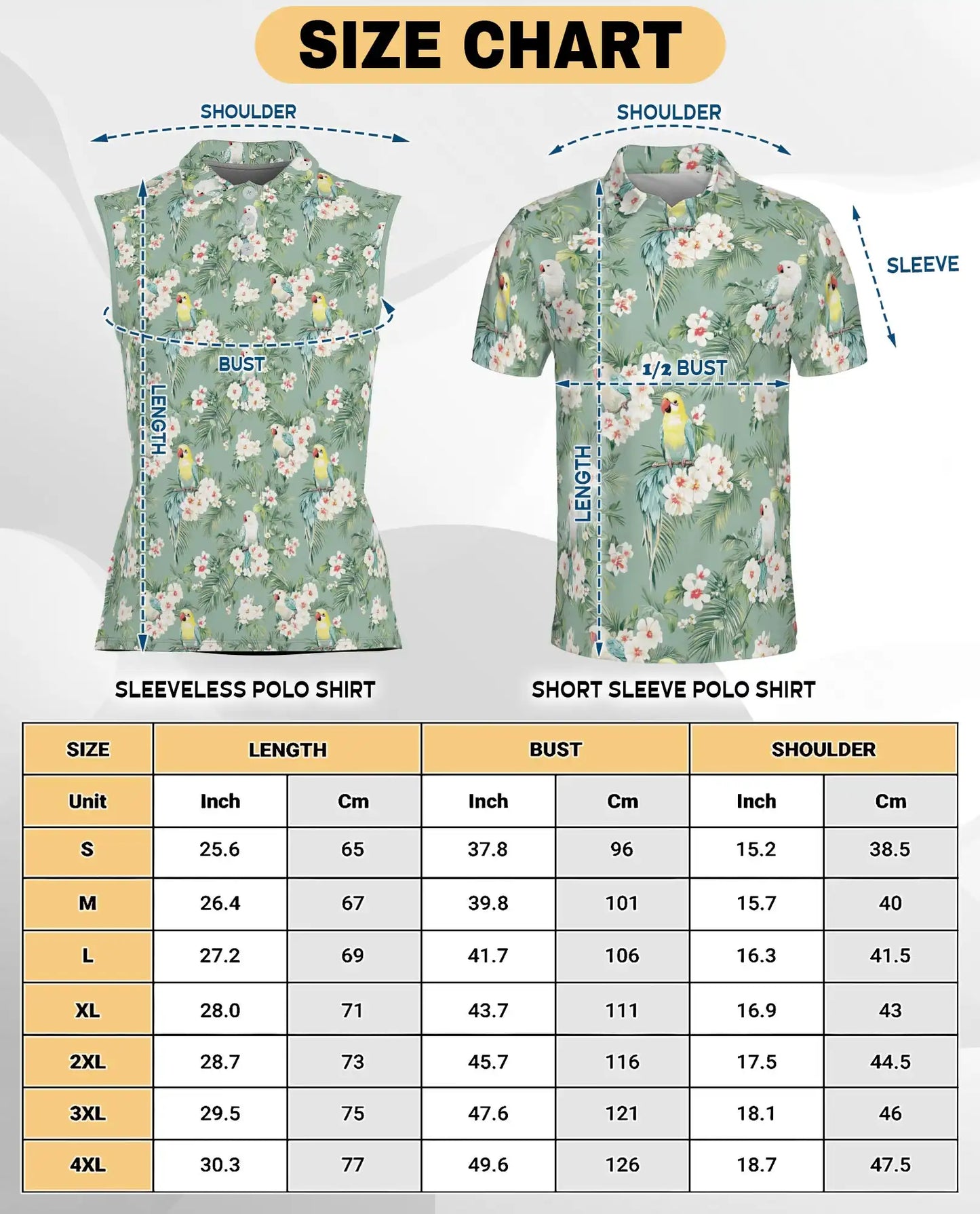 Vintage Tropical Parrot Sleeveless Polo Shirt for Women – Retro Bird Summer Style | Netecom