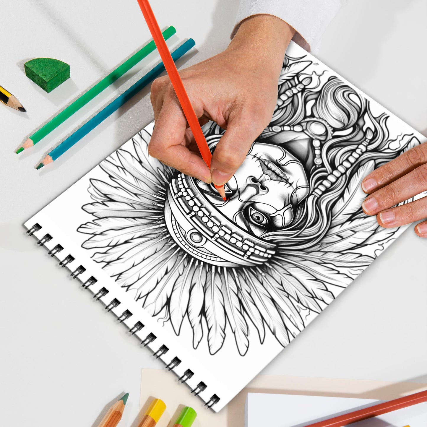 Tattoo Spiral Bound Coloring Book, Intricate Tattoo Designs for an Edgy and Artistic Experience, Great for Fans of Tattoo Art and Creative Challenges