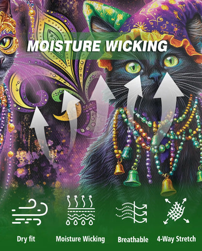 Mardi Gras Black Cat Polo Shirt | Netecom