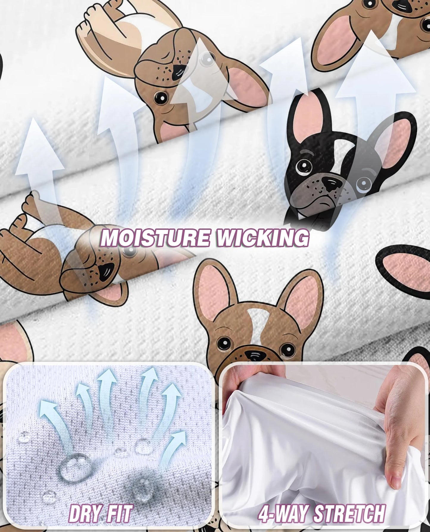 French Bulldog Sleeveless Polo Shirt for Women | Netecom