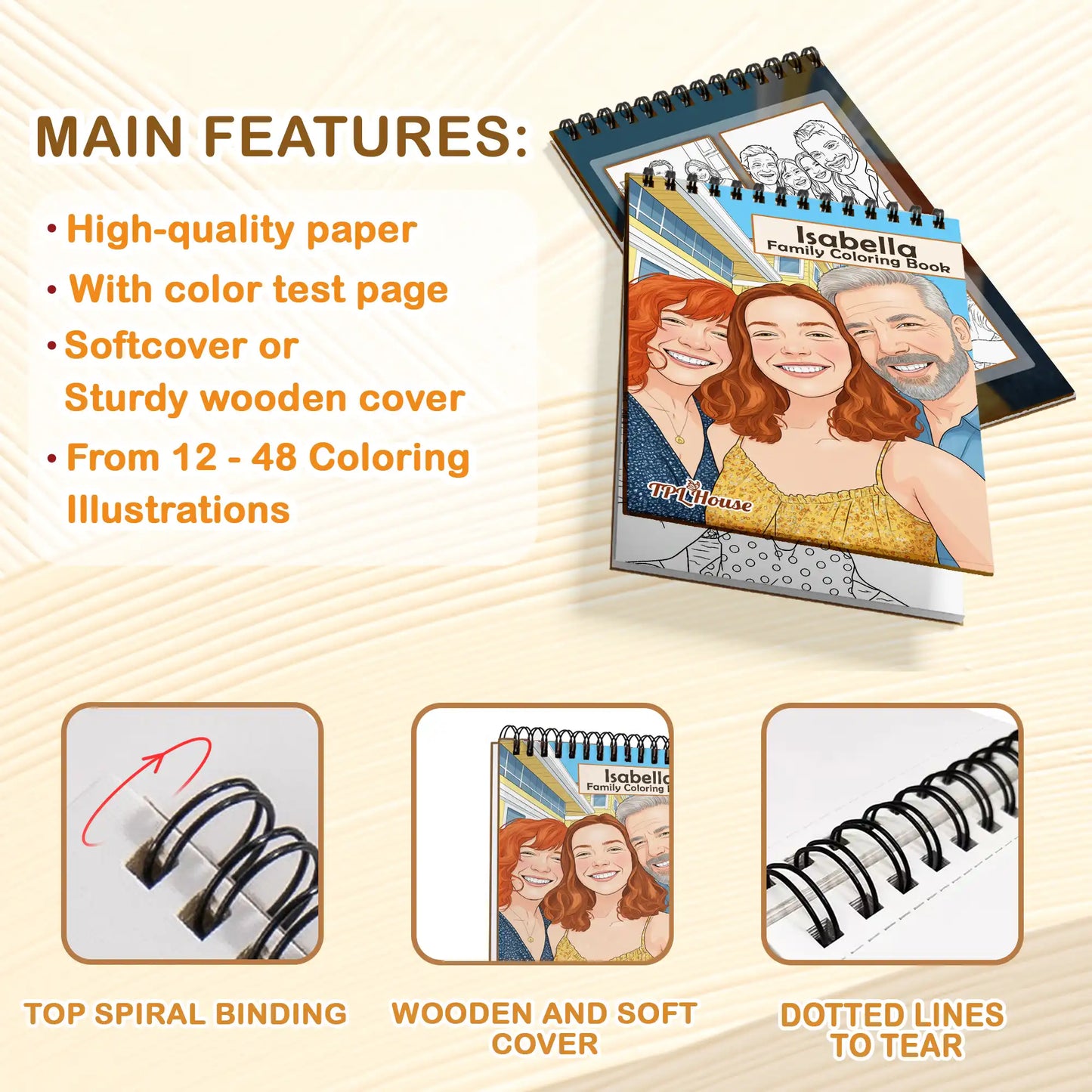 Custom Photo Coloring Book - Family Memory Keepsake