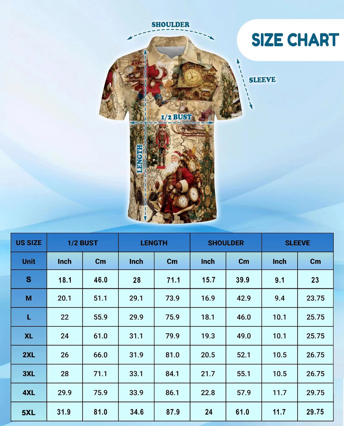 Christmas Holiday Santa Polo Shirt for Men – Festive Winter Design | Netecom