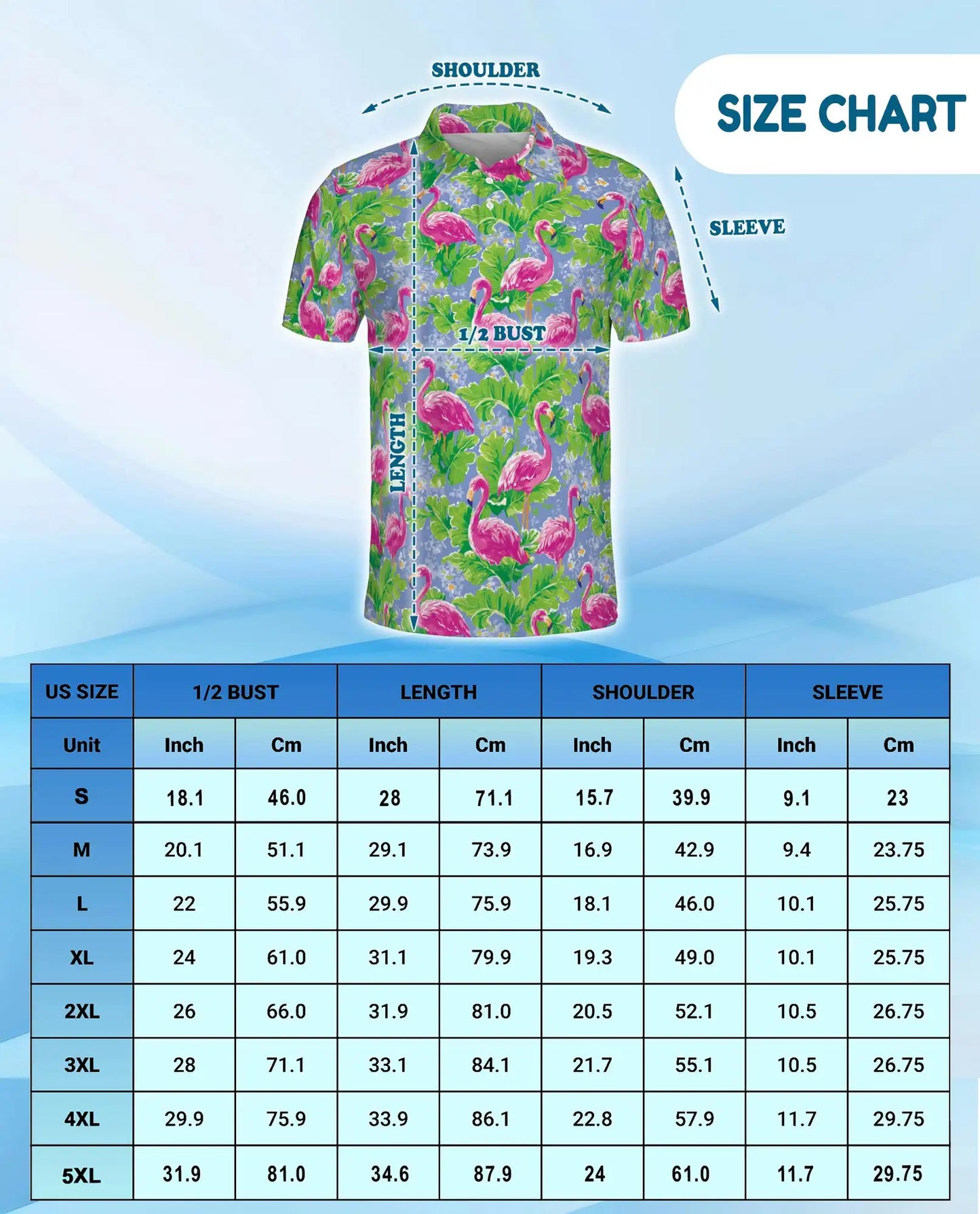Pink Flamingo Polo Shirt - Tropical Garden Resort Style | Netecom