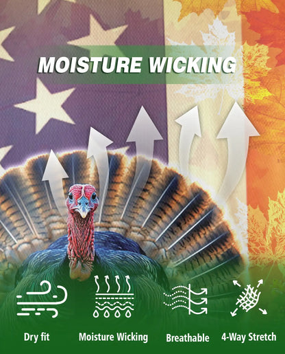 Patriotic Thanksgiving Turkey Polo Shirt for Men | Netecom