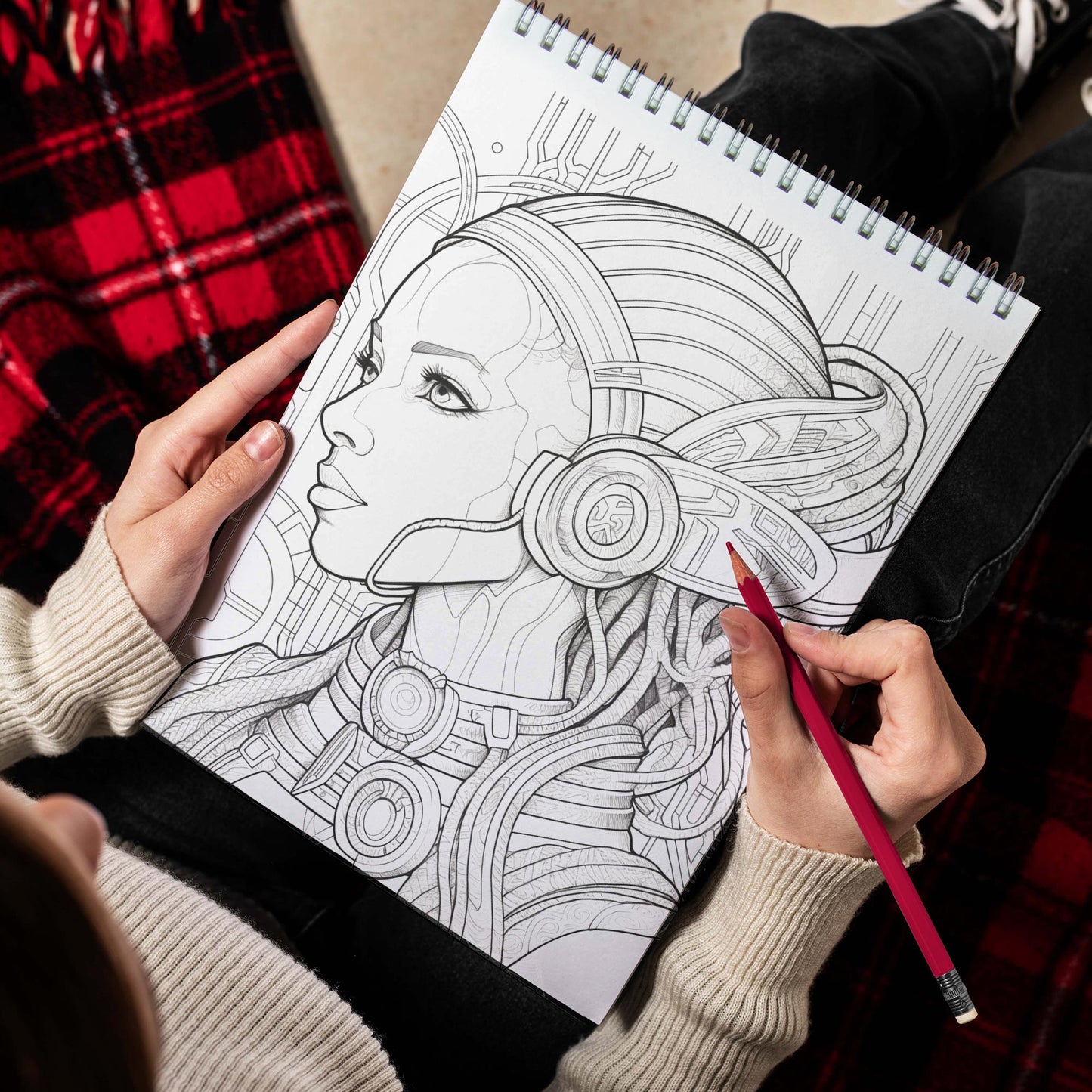 Afrofuturism Women Spiral Bound Coloring Book: 30 Breathtaking Coloring Pages, Showcasing Afrofuturist Women as Visionaries, Shaping a Future of Equality and Empowerment