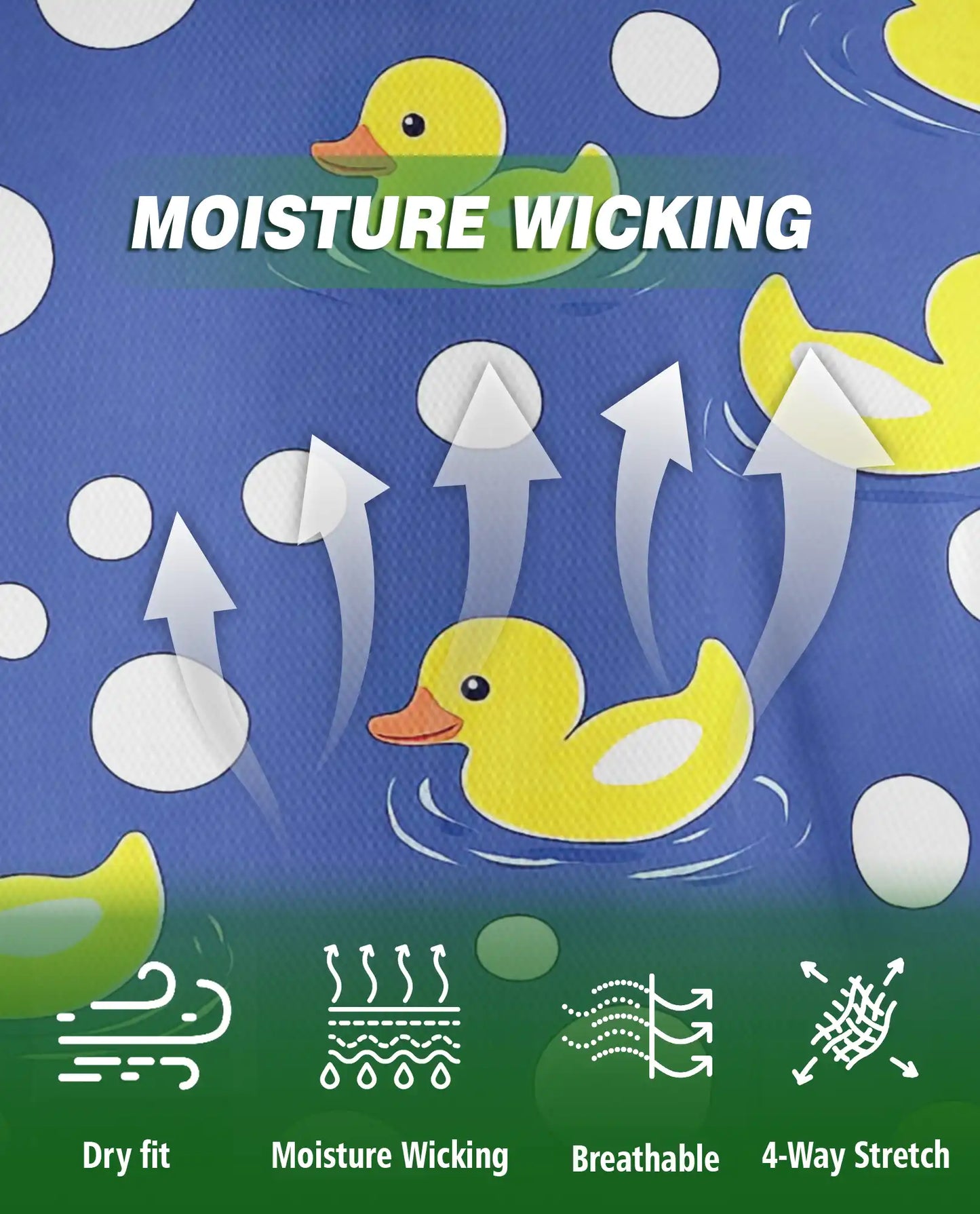 Funny Rubber Duck Polo Shirt for Men- Cute Yellow Duck Polka | Netecom