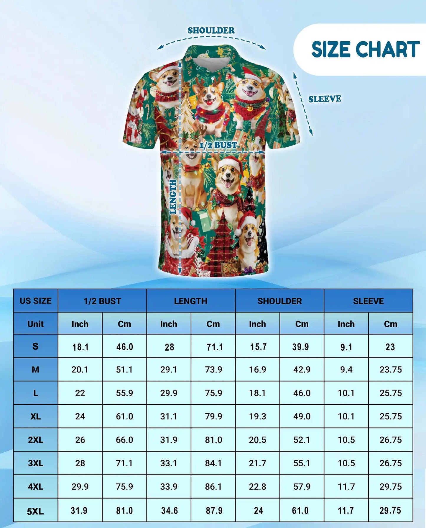 Christmas Corgi Polo Shirt - Festive Holiday Dog Style | Netecom