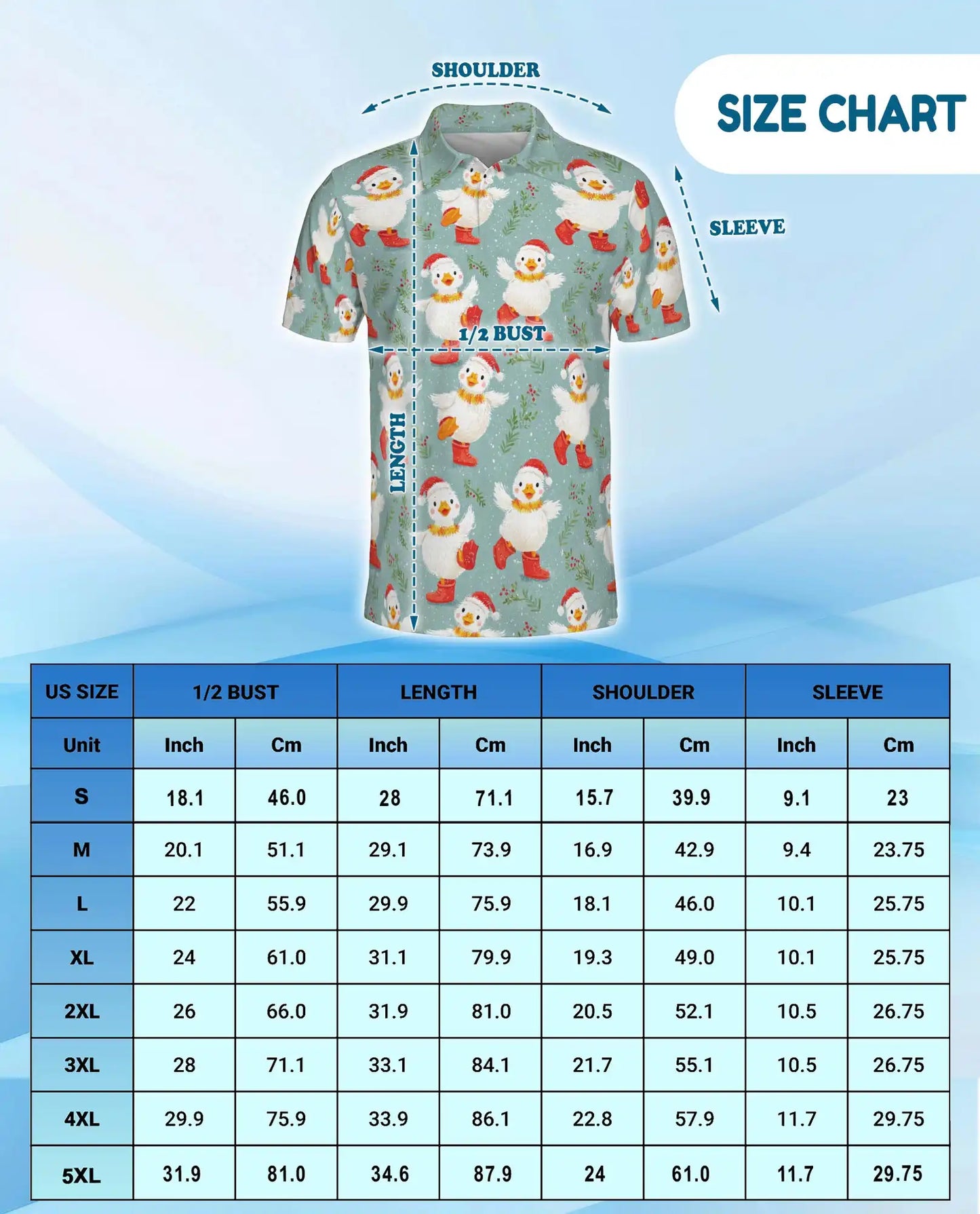 Christmas Duck Polo Shirt - Cute Holiday Winter Style | Netecom