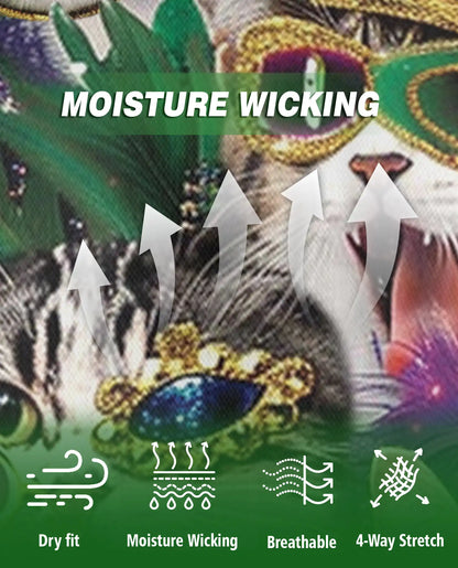 Mardi Gras Cat Mask Polo Shirt | Netecom