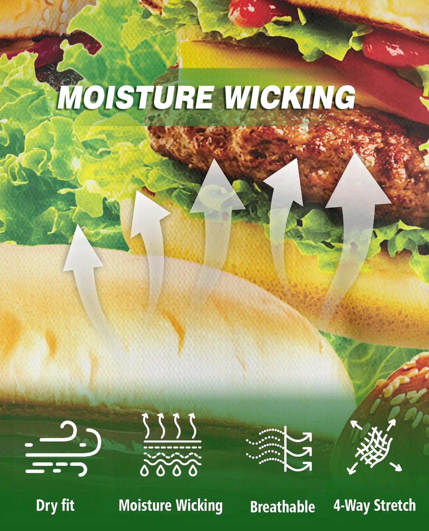 Funny Burger Food 3D Polo Shirt for Men – Fast Food Lover Style | Netecom