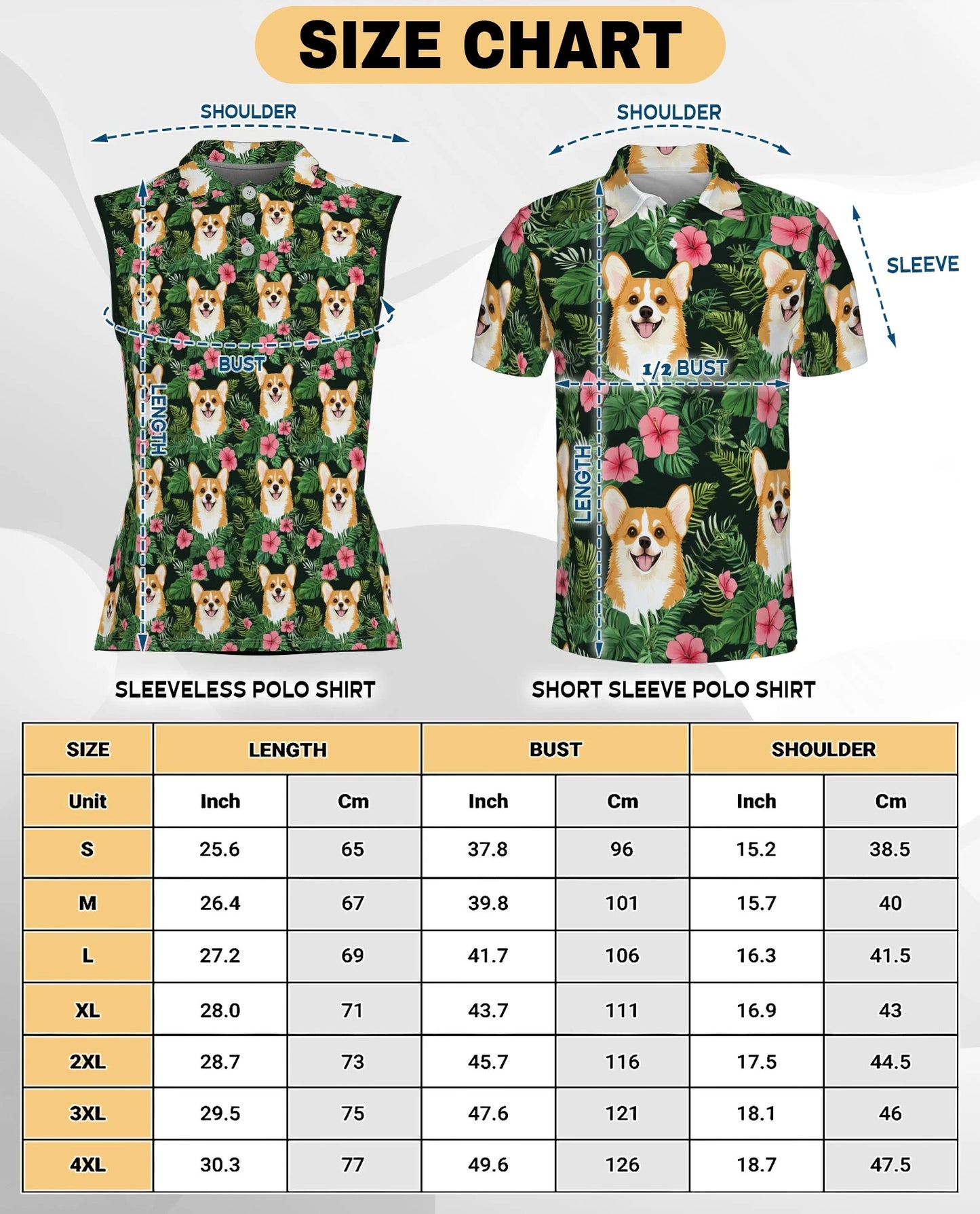 Corgi Love Flower Beach Shirt for Women | Netecom