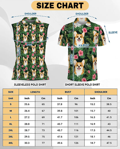 Corgi Love Flower Beach Shirt for Women | Netecom