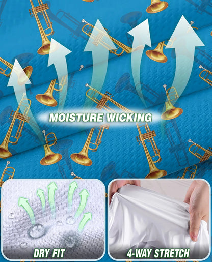 Trombone Pattern Sleeveless Polo Shirt for Women | Netecom