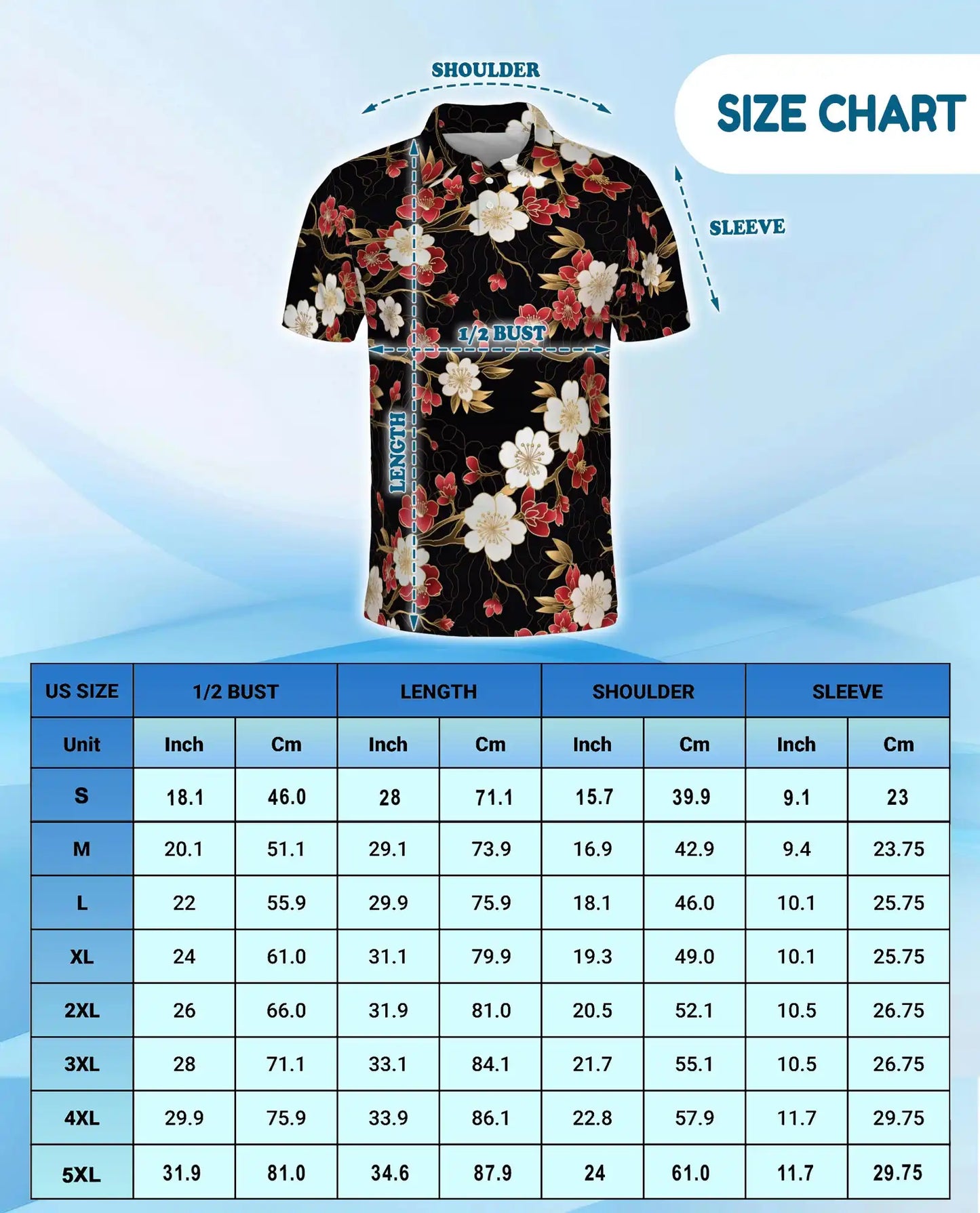 Red Blossom Polo Shirt for Men – Elegant Floral Style | Netecom